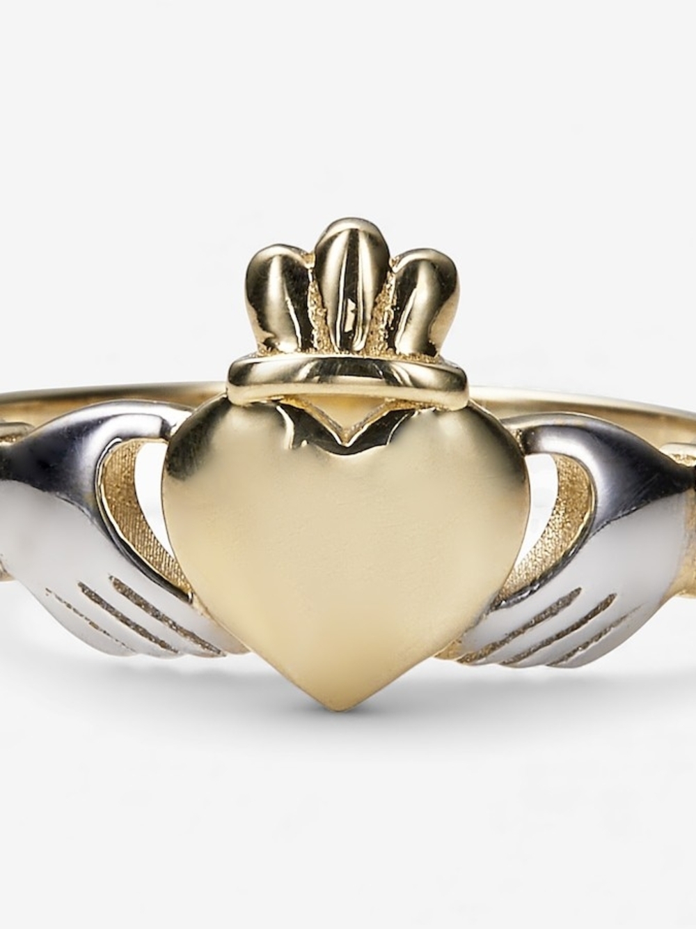 10k Gold Claddagh Heart Ring - Women Jewelry